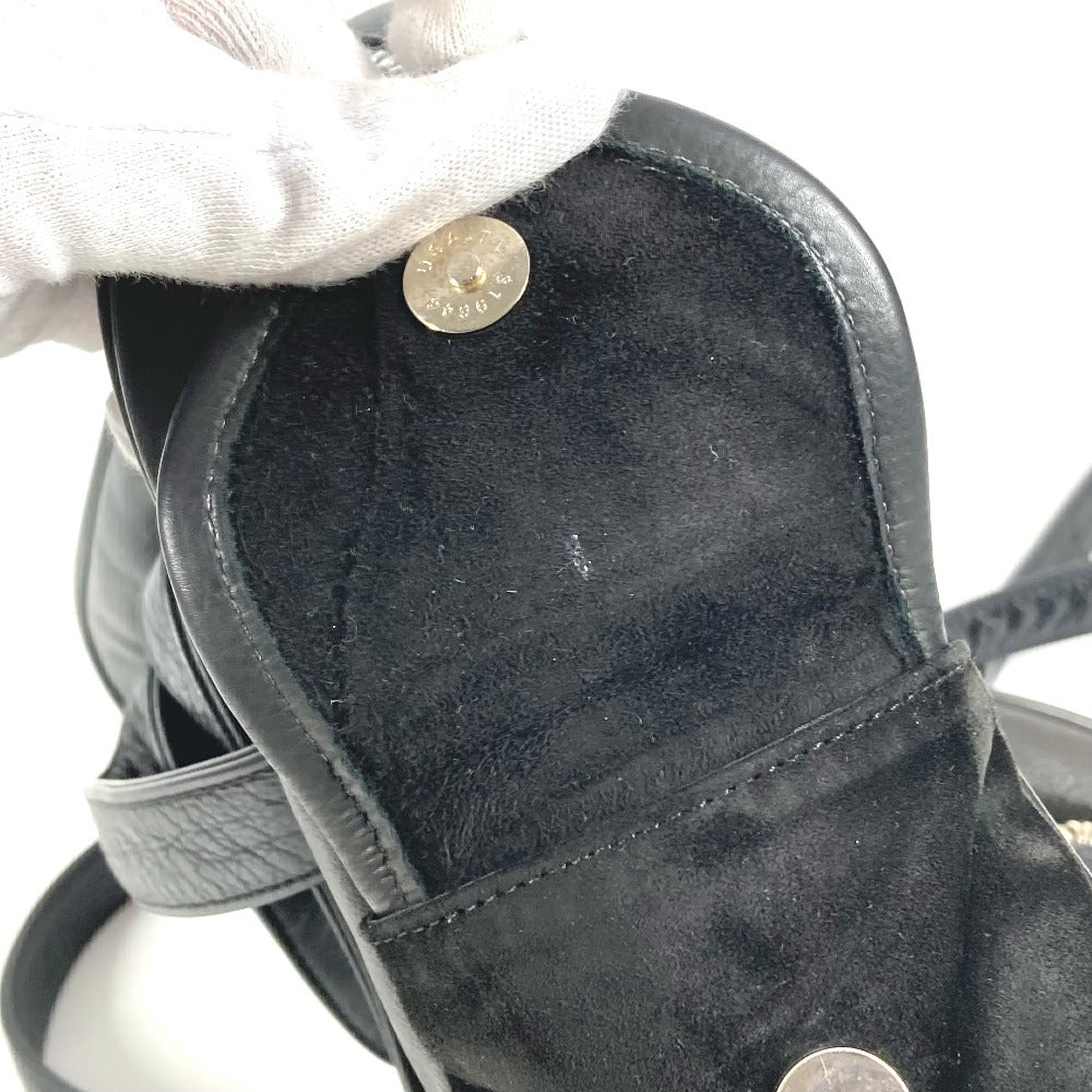 CHROME HEARTS ガンスリンガー ロゴ クロス バックパック カバン リュックサック レザー/スエード ユニセックス ブラック