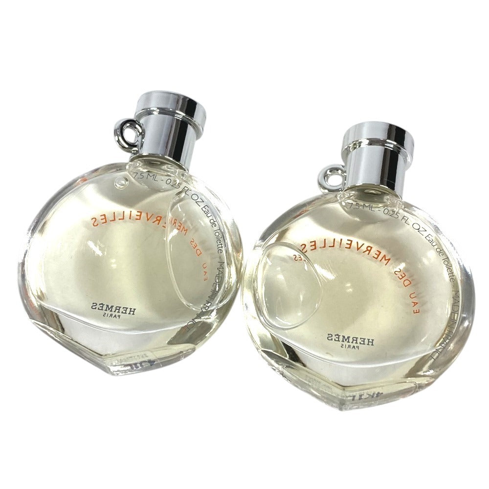 HERMES パフュームケース parfum des merveilles 香水ケース 香水入れ 香水2点つき 小物入れ メタル ユニセックス シルバー