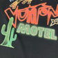 LOUIS VUITTON 2024年 ラインストーン ロゴ MOTEL アパレル トップス 半袖 Tシャツ 半袖Ｔシャツ コットン メンズ ブラック
