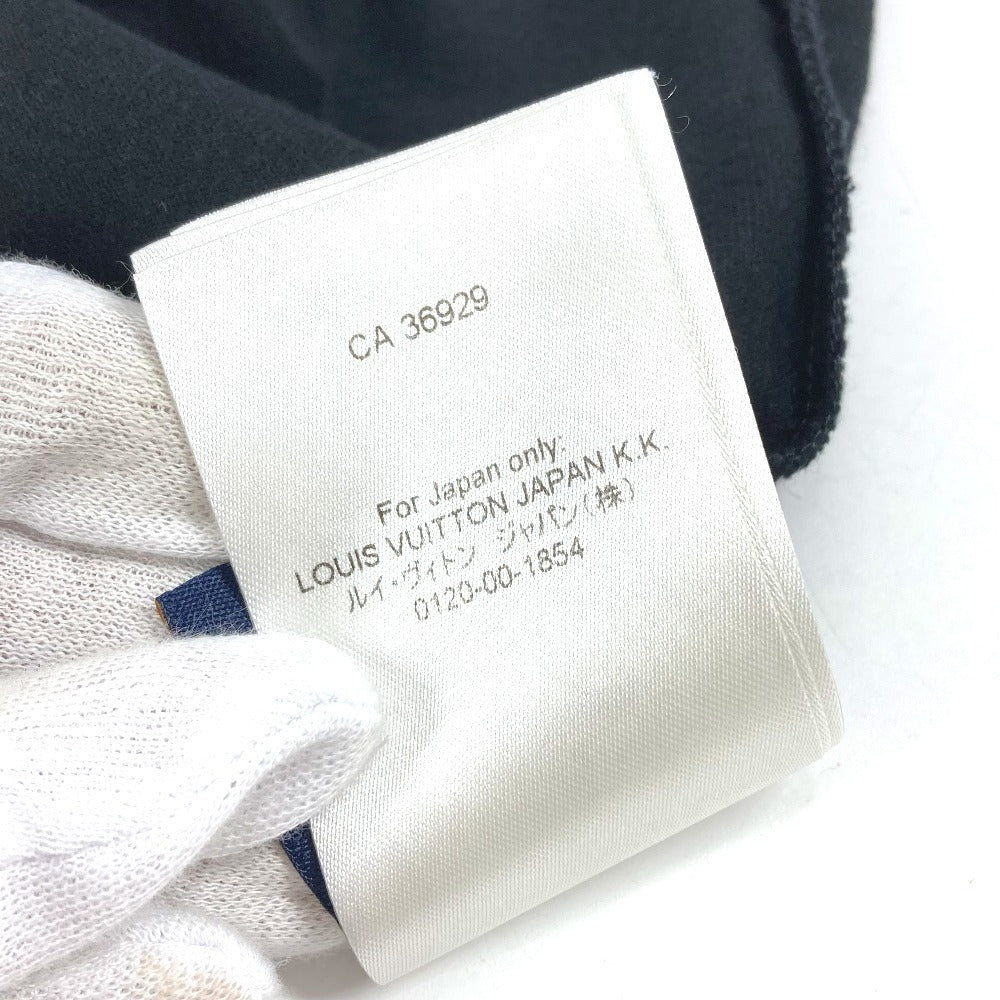 LOUIS VUITTON 2024年 ラインストーン ロゴ MOTEL アパレル トップス 半袖 Tシャツ 半袖Ｔシャツ コットン メンズ ブラック