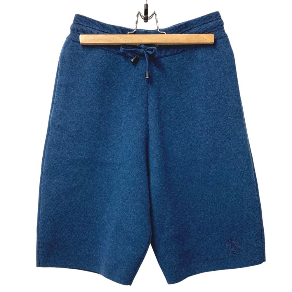 BURBERRY 8039162 TBロゴ ハーフパンツ ボトムス 紐 ショートパンツ アパレル パンツ カシミヤ メンズ ブルー