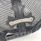 CHROME HEARTS Cemetary Cross Leather Patch Trucker Cap セメタリークロス レザーパッチ 革 帽子 キャップ帽 ベースボール メッシュ キャップ レザー ユニセックス ブラック