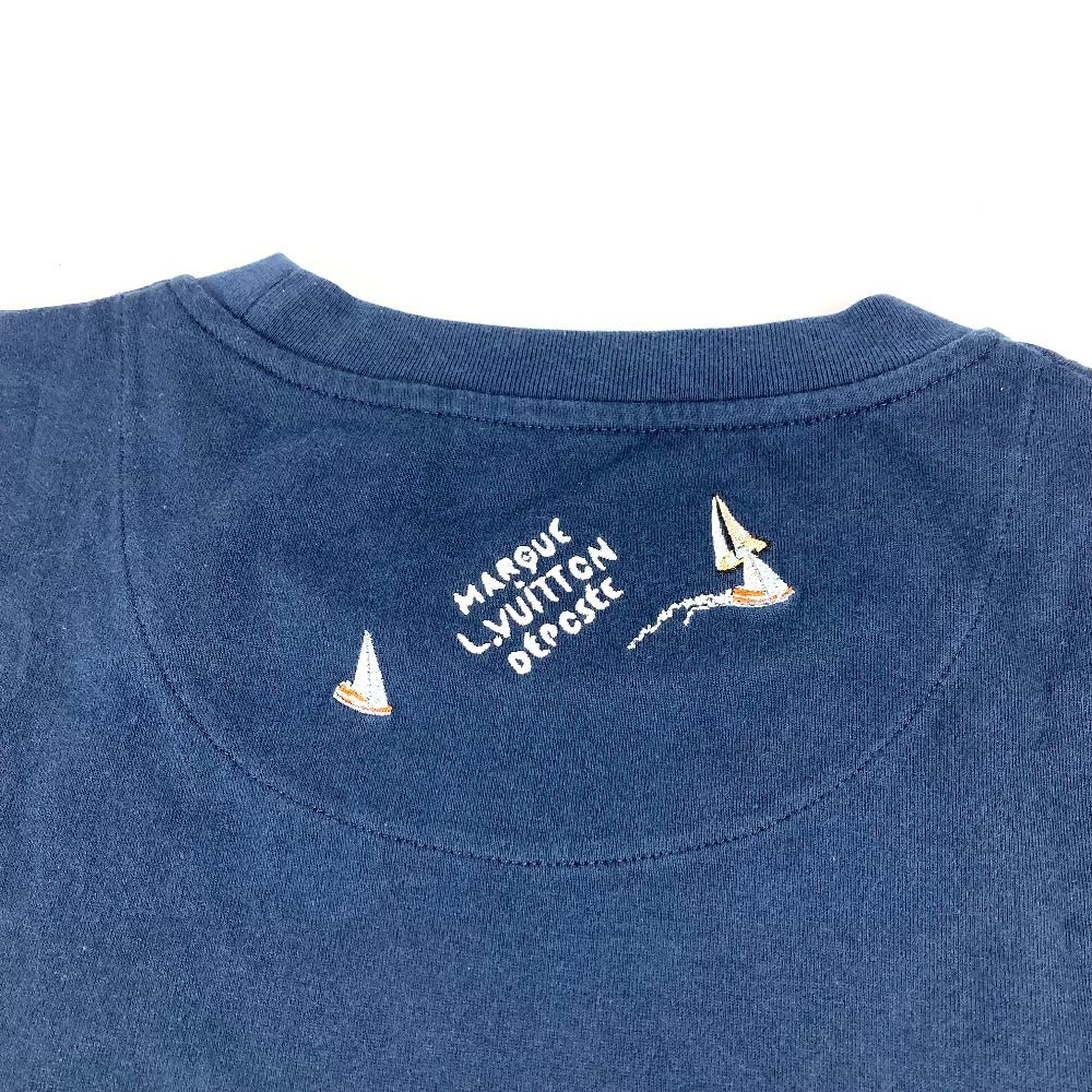 LOUIS VUITTON トップス アパレル 半袖 LVロゴ 2025年モデル RM252MM 半袖Ｔシャツ コットン メンズ ネイビー