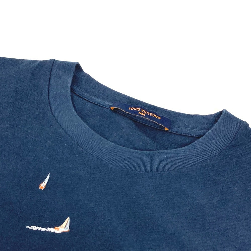 LOUIS VUITTON トップス アパレル 半袖 LVロゴ 2025年モデル RM252MM 半袖Ｔシャツ コットン メンズ ネイビー