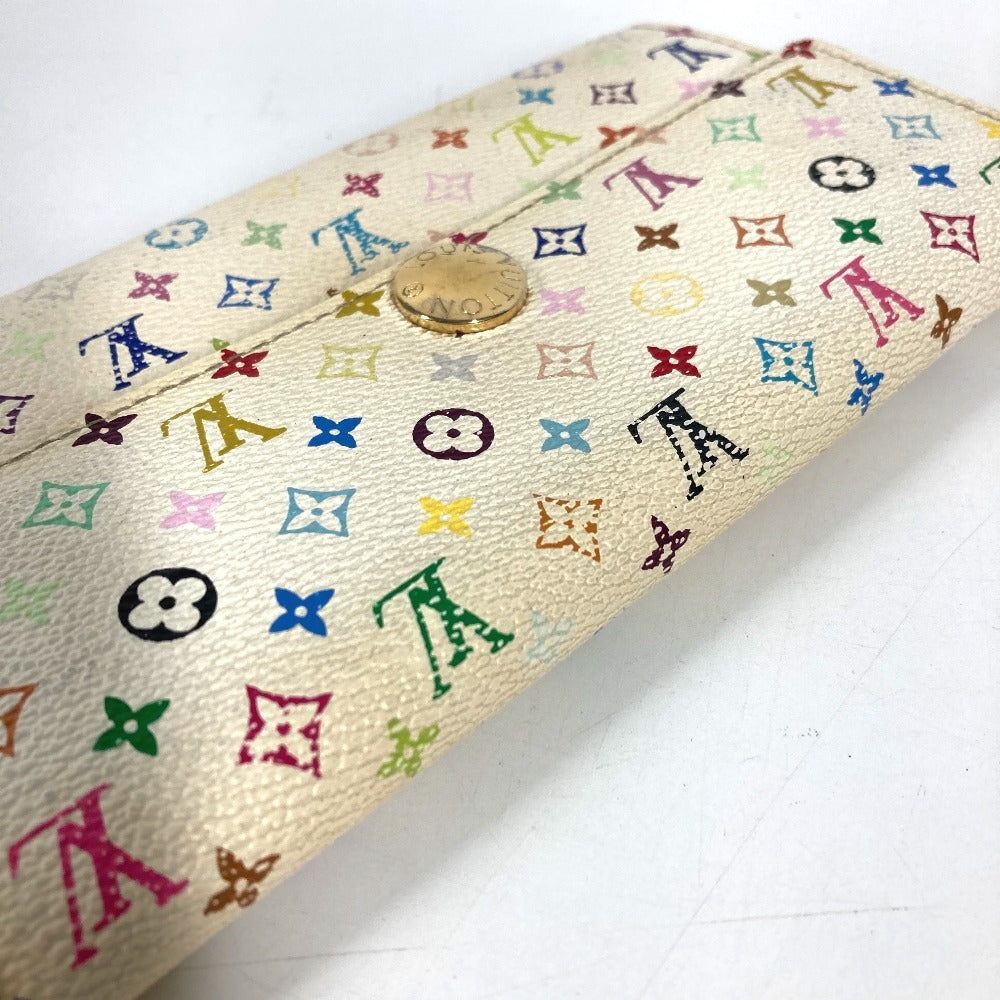 LOUIS VUITTON M93532 モノグラムマルチカラー ポルトフォイユ サラ 2つ折り 財布 ロングウォレット 長財布 モノグラムマルチカラーキャンバス ユニセックス ブロン ホワイト