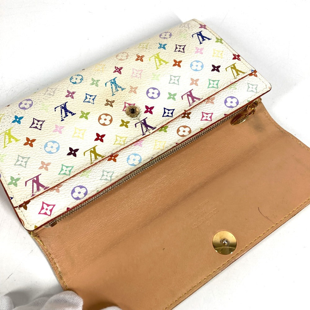 LOUIS VUITTON M93532 モノグラムマルチカラー ポルトフォイユ サラ 2つ折り 財布 ロングウォレット 長財布 モノグラムマルチカラーキャンバス ユニセックス ブロン ホワイト