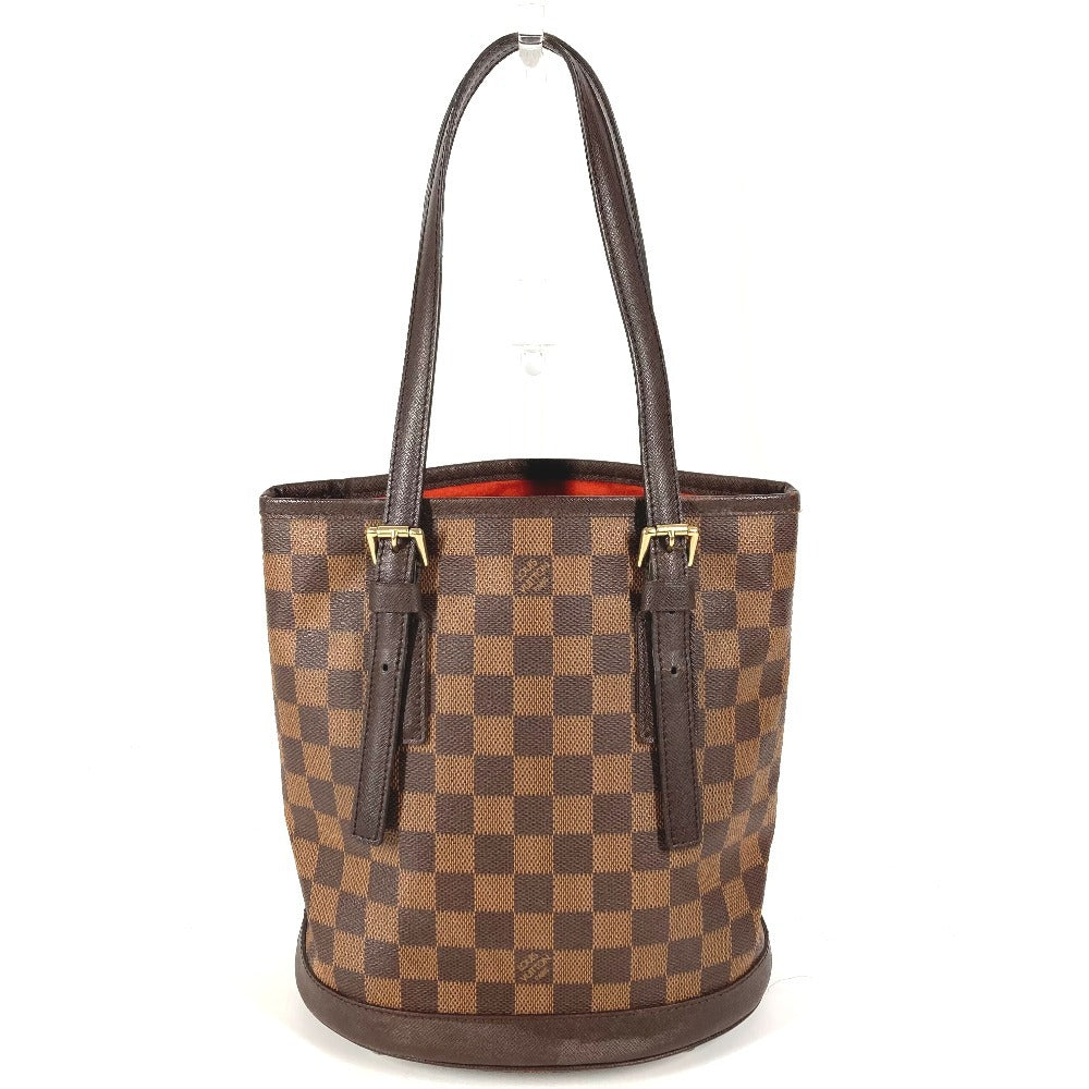 LOUIS VUITTON N42240 ダミエ マレ カバン ばけつ 肩掛け トートバッグ ショルダーバッグ ダミエキャンバス ユニセックス エベヌ ブラウン