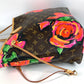 LOUIS VUITTON M48613 モノグラム ローズ 薔薇 ネヴァーフルMM ネヴァーフル MM ショルダーバッグ 肩掛け トートバッグ モノグラムキャンバス レディース ブラウン