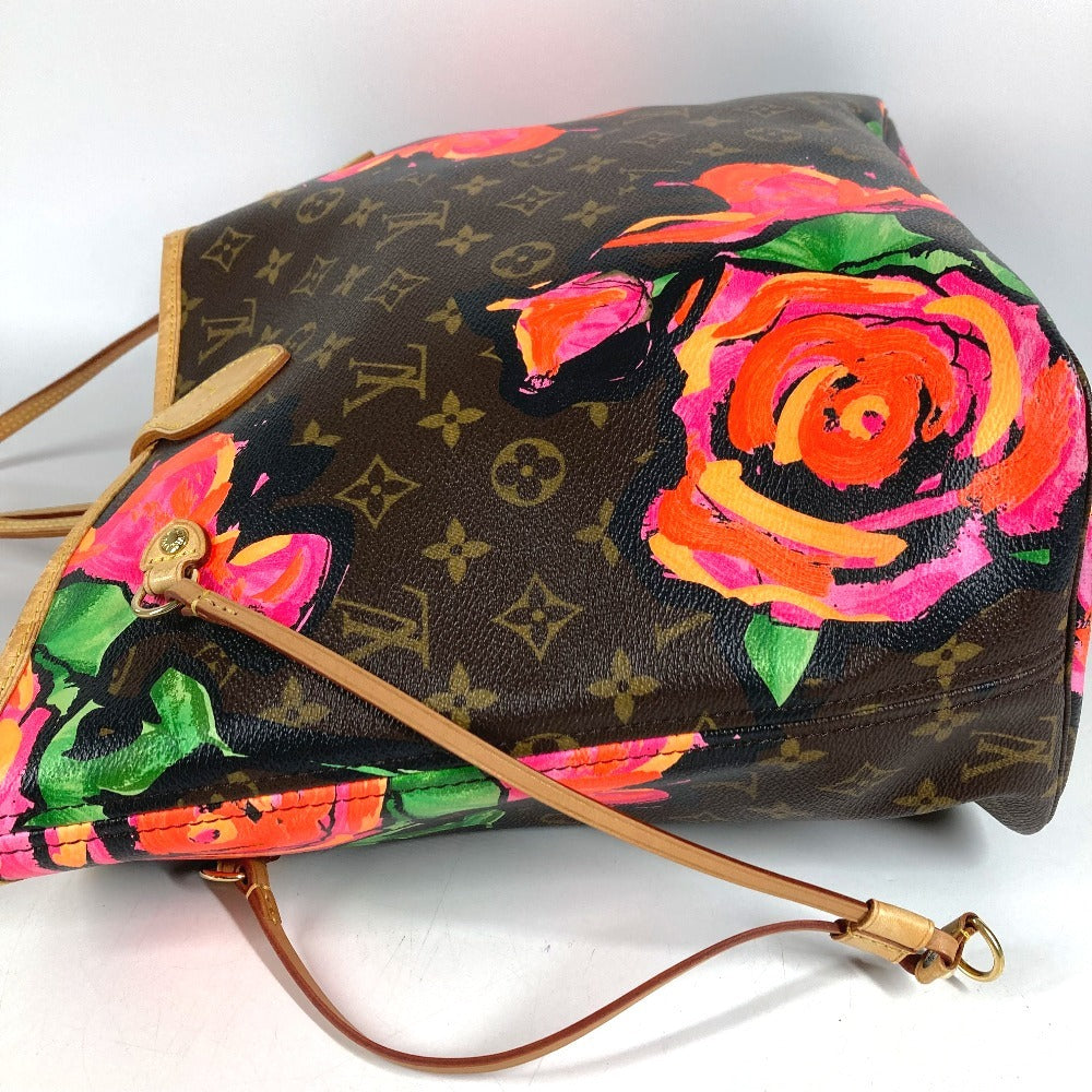 LOUIS VUITTON M48613 モノグラム ローズ 薔薇 ネヴァーフルMM ネヴァーフル MM ショルダーバッグ 肩掛け トートバッグ モノグラムキャンバス レディース ブラウン