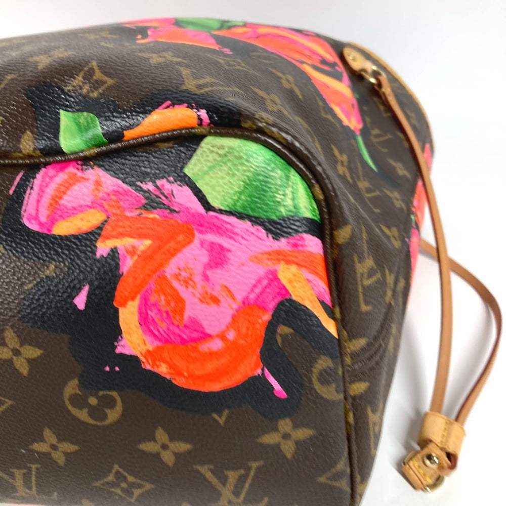 LOUIS VUITTON M48613 モノグラム ローズ 薔薇 ネヴァーフルMM ネヴァーフル MM ショルダーバッグ 肩掛け トートバッグ モノグラムキャンバス レディース ブラウン