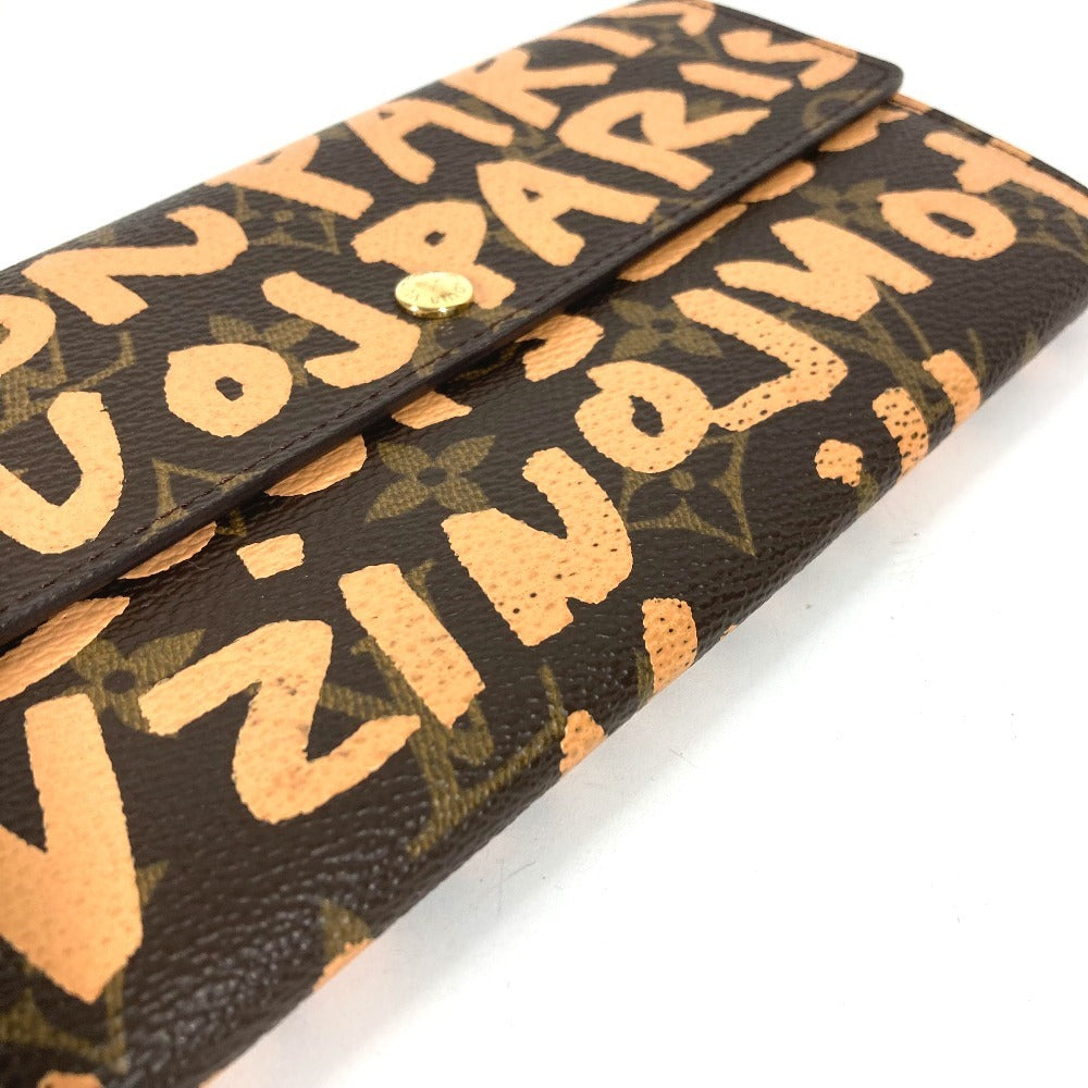LOUIS VUITTON M92190 旧モノグラムグラフィティ ポシェットポルトモネクレディ 2つ折り ロングウォレット 長財布 モノグラムグラフィティキャンバス ユニセックス オレンジ