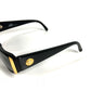 VERSACE MOD389 ヴィンテージ メデゥーサ ロゴ めがね メガネ アイウェア 眼鏡 サングラス プラスチック ユニセックス ブラック
