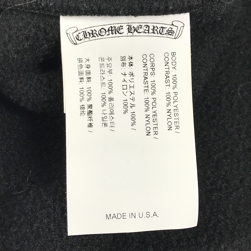 CHROME HEARTS トレーナー スウェット 長袖 YKT U TARDY SWEEP HLF ZIP ダガージップ ハーフジップフリース アパレル トップス 長袖 ホースシュー ロゴ スウェット ポリエステル メンズ ブラック
