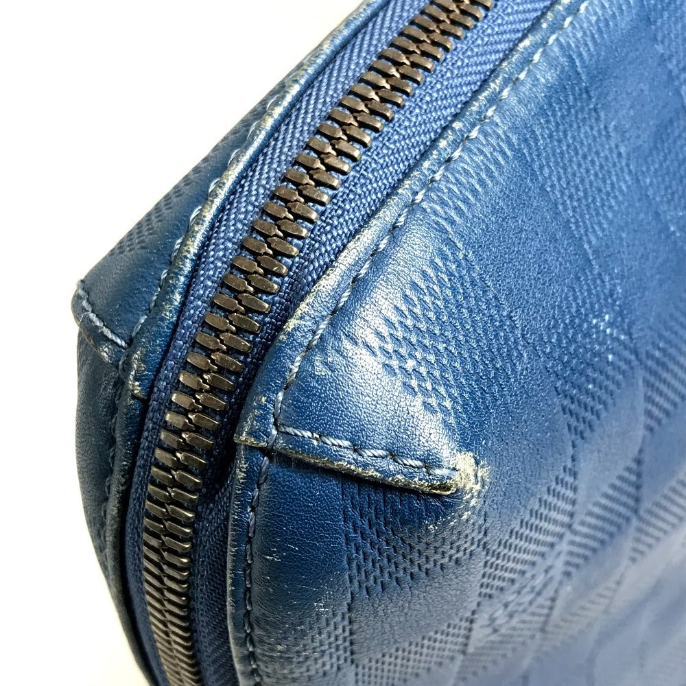LOUIS VUITTON N41328 ダミエアンフィニ ポルトドキュマンジュール PDJ カバン 書類バッグ ブリーフケース ハンドバッグ ビジネスバッグ ダミエアンフィニレザー ユニセックス ブルー