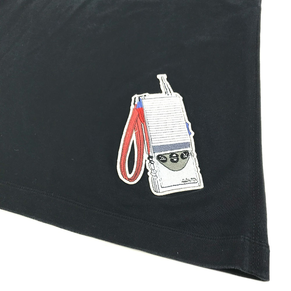 LOUIS VUITTON 不明 ワッペン ロゴ アパレル 半袖 トップス RW182W 半袖Ｔシャツ コットン レディース ブラック