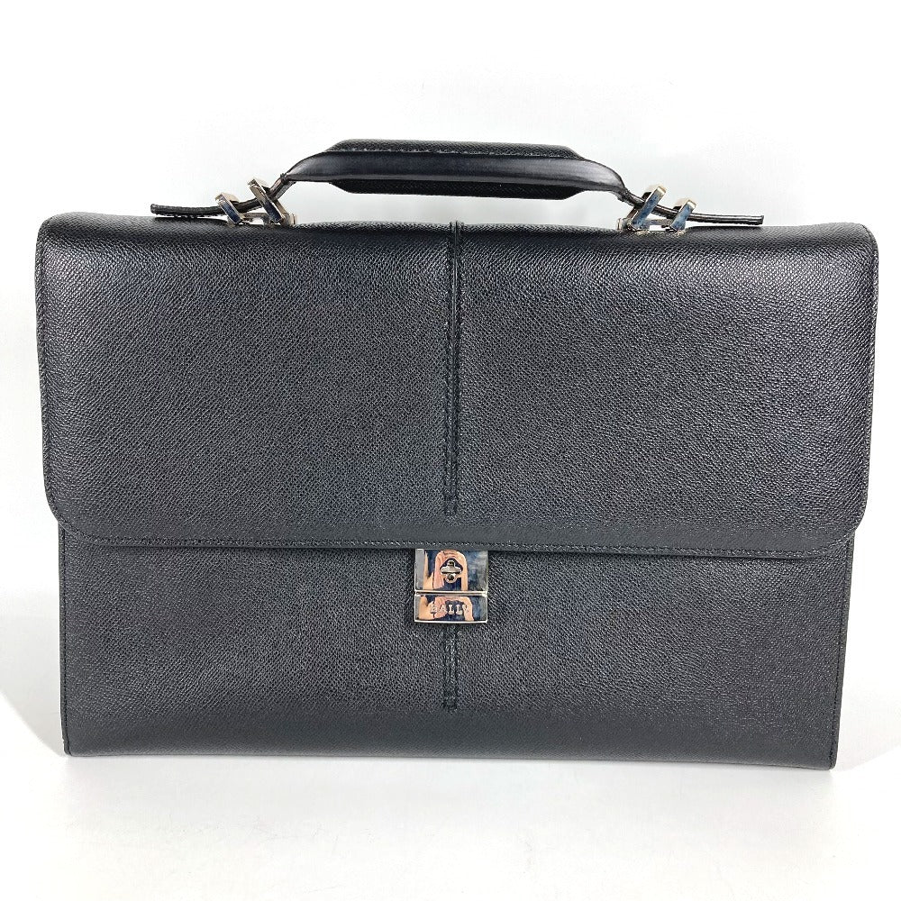 BALLY ロゴ カバン ビジネスバッグ 書類バッグ ブリーフケース ハンドバッグ レザー ユニセックス ブラック