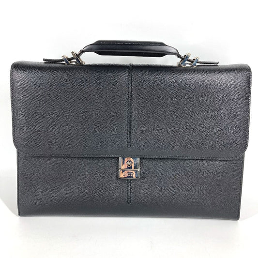 BALLY ロゴ カバン ビジネスバッグ 書類バッグ ブリーフケース ハンドバッグ レザー ユニセックス ブラック