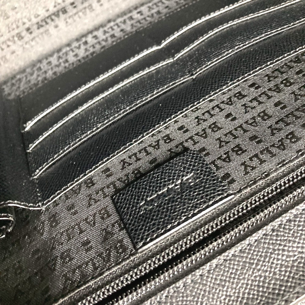 BALLY ロゴ カバン ビジネスバッグ 書類バッグ ブリーフケース ハンドバッグ レザー ユニセックス ブラック
