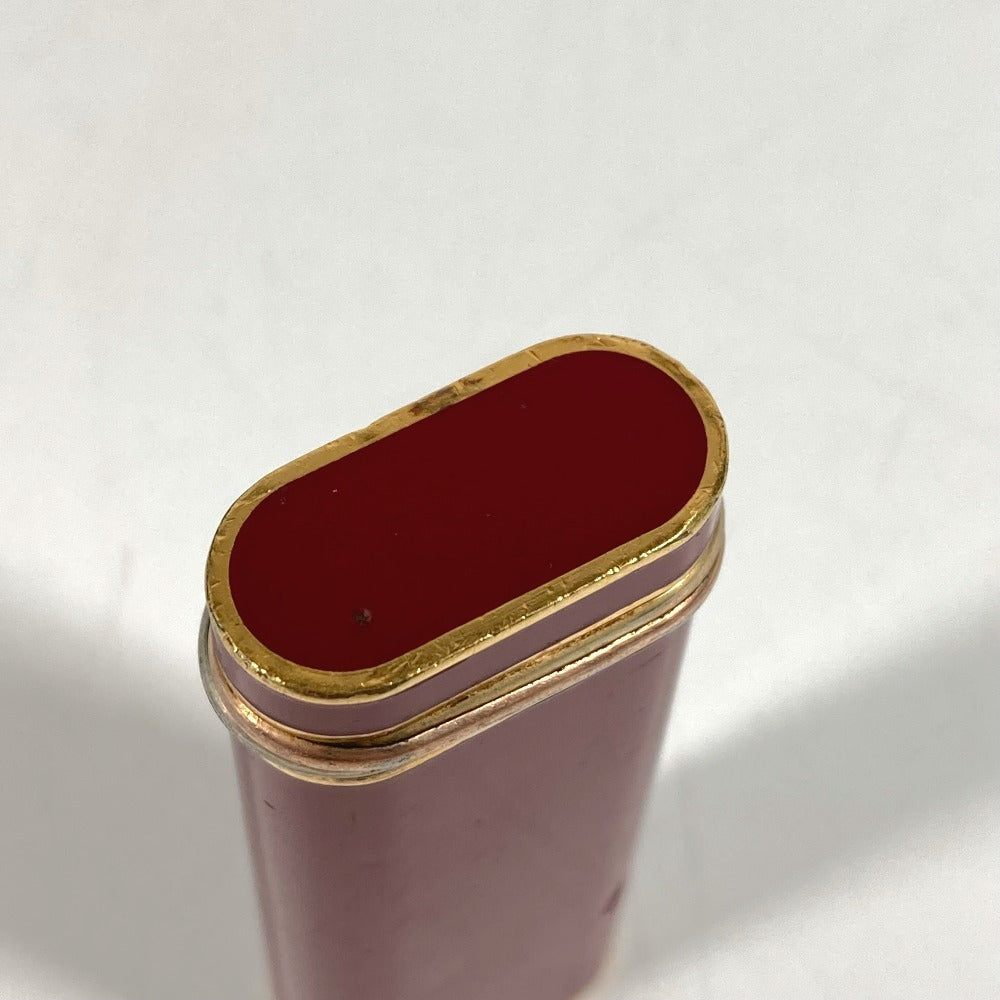 CARTIER ロゴ トリニティ 喫煙具 タバコ 煙草 ライター メタル ユニセックス ワインレッド系