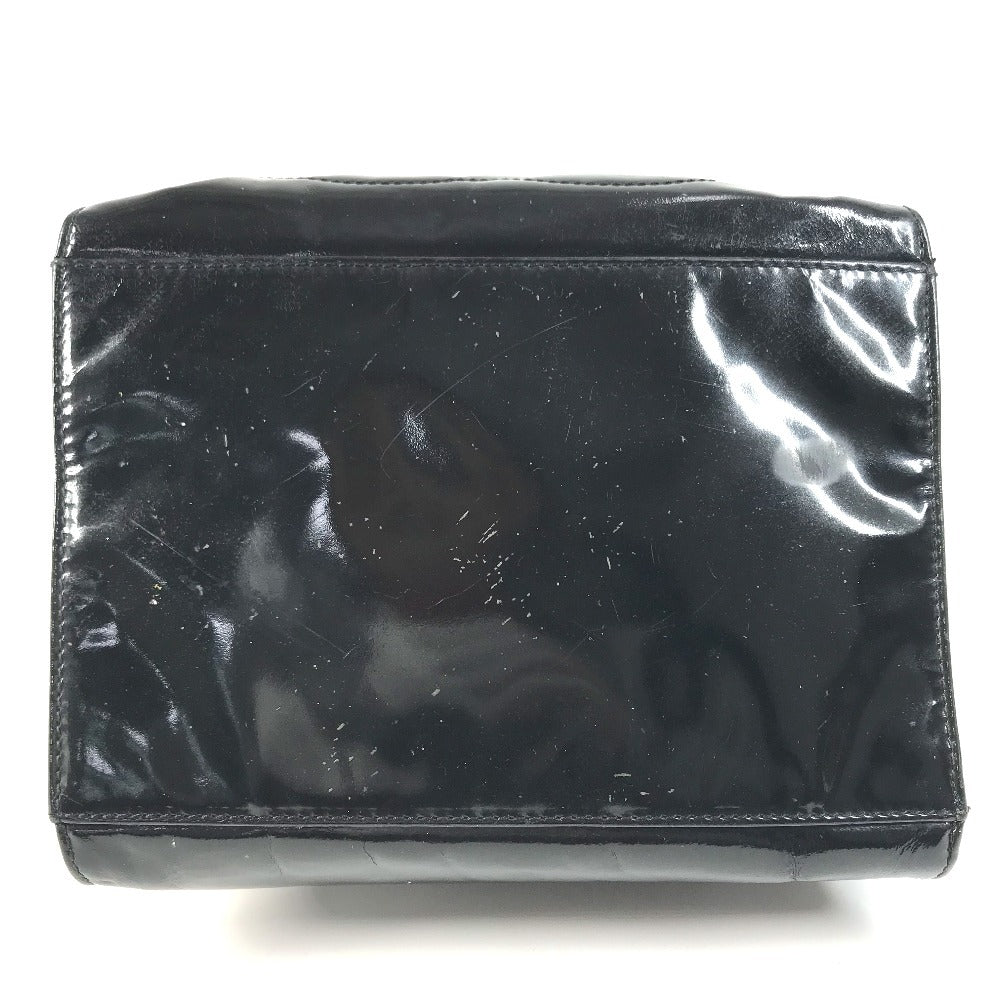 CHANEL vintage Drawstring bag CC CC Mark logo Chain bag, crossbody bag with pouch Shoulder Bag enamel Black/GoldHardware Used
