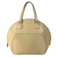 HERMES vintage Ile-de-Siki Bag Tote Bag Hand Bag Leather Beige/GoldHardware Used