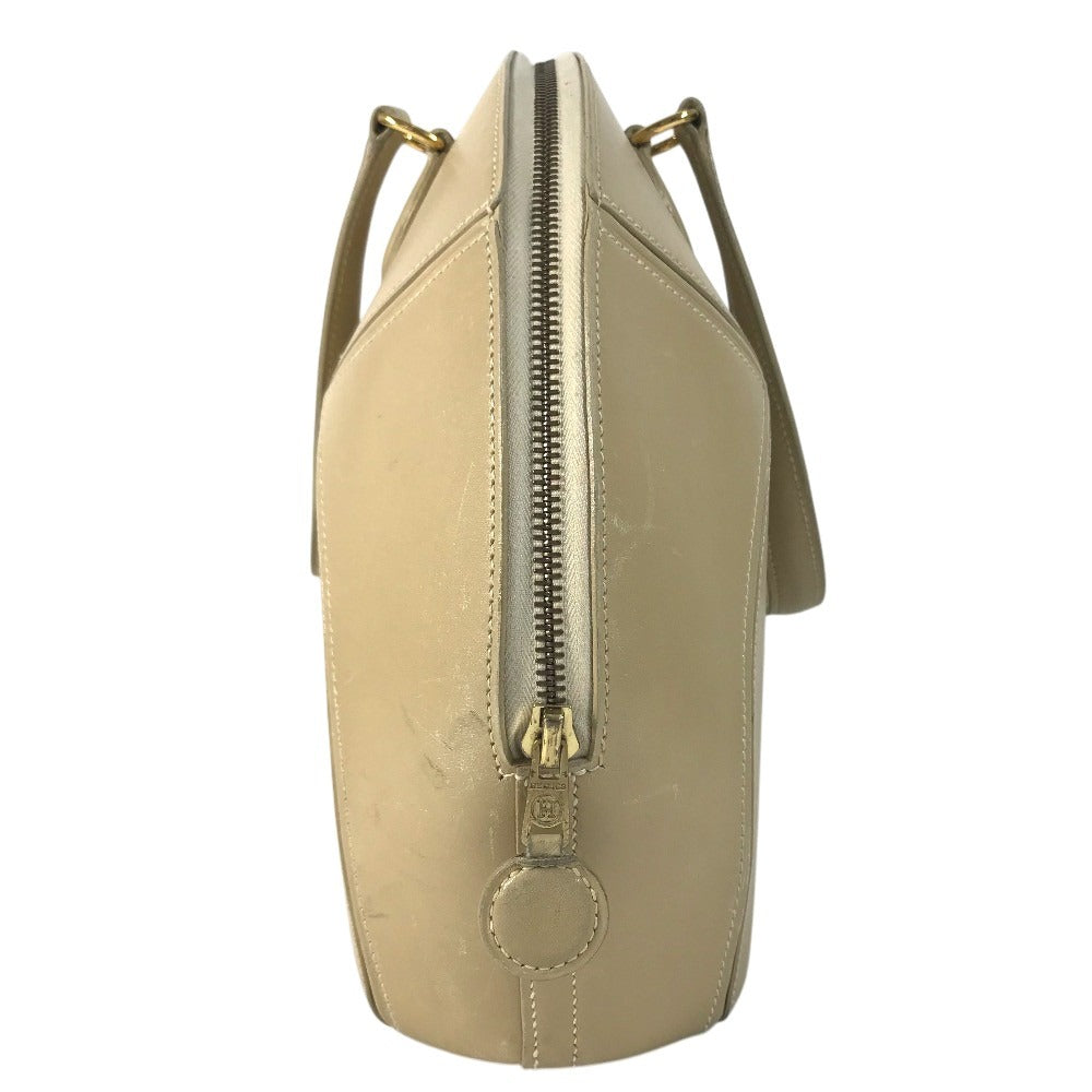 HERMES vintage Ile-de-Siki Bag Tote Bag Hand Bag Leather Beige/GoldHardware Used