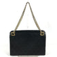 CHANEL vintage Kisslock Matelasse Quilted Shoulder bag Double Chain Chain bag Shoulder Bag Leather Black/Gold Used