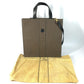 FENDI vintage Pecan Logo 2-Way Bag (Vertical) Bag Tote Bag Shoulder Bag Vertical Tote Hand Bag Leather / Coated Canvas Brown/Black Used