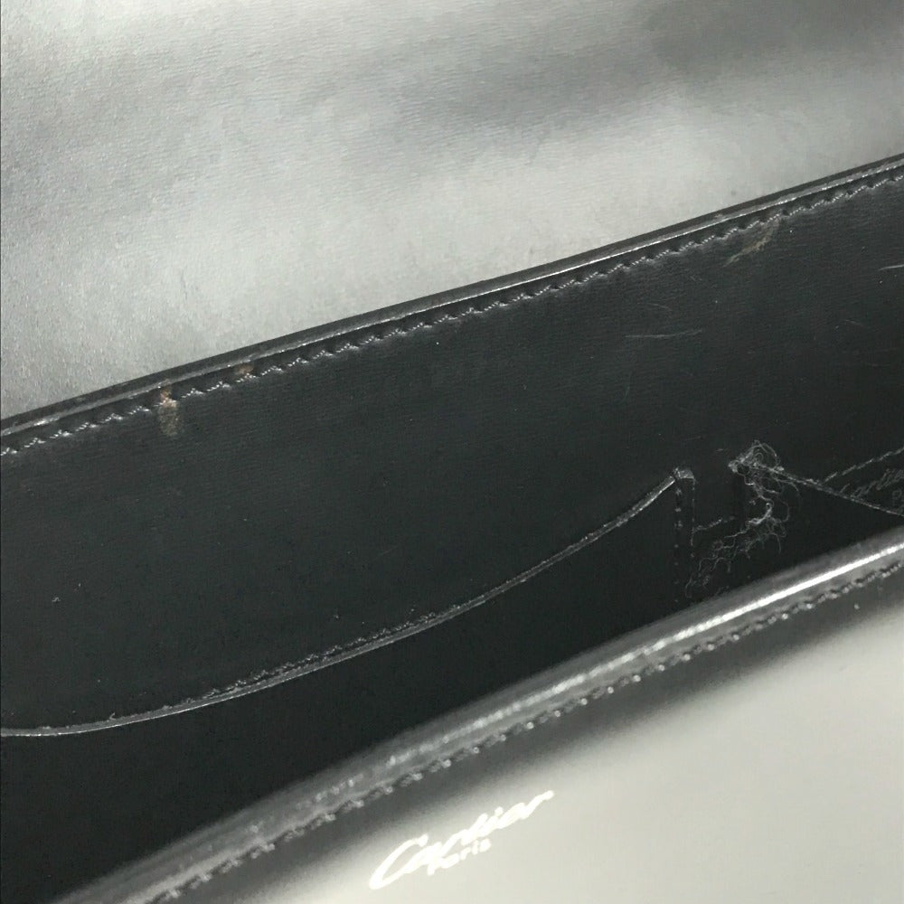 CARTIER Business bag with logo Bag, Tote Bag, Document Bag, Briefcase Hand Bag Leather Black/SilverHardware Used