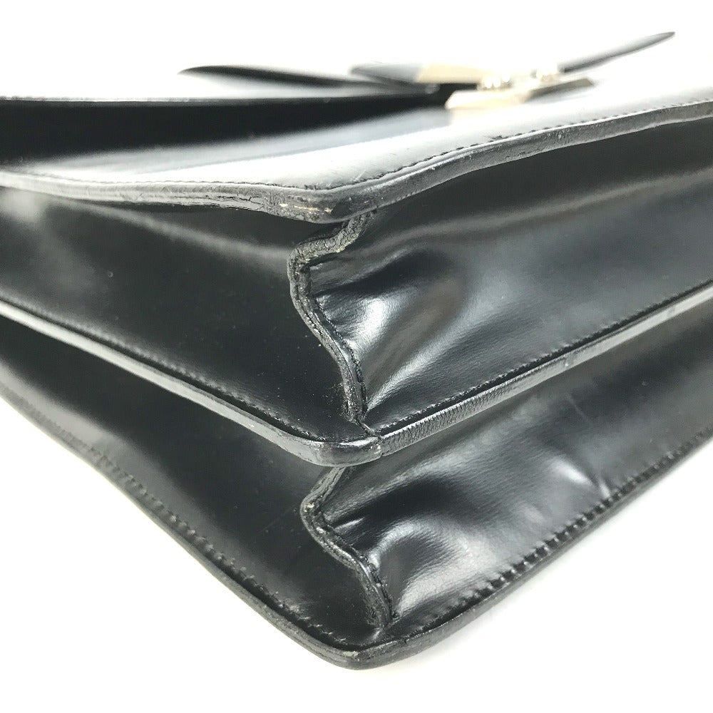 CARTIER Business bag with logo Bag, Tote Bag, Document Bag, Briefcase Hand Bag Leather Black/SilverHardware Used