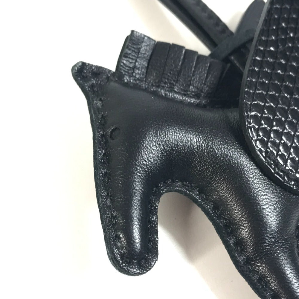 HERMES Horse Cheval So Black All Black Rodeo Pegasus PM Rodeo Pegasus PM Touch Bag Charm Key Holder charm Anyo Miro Black Used