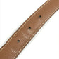 HERMES vintage H logo H belt Constance belt Leather Black x Brown/SilverHardware Used
