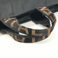 FENDI vintage logo Shoulder bag, vertical tote bag Hand Bag Nylon canvas Black Used