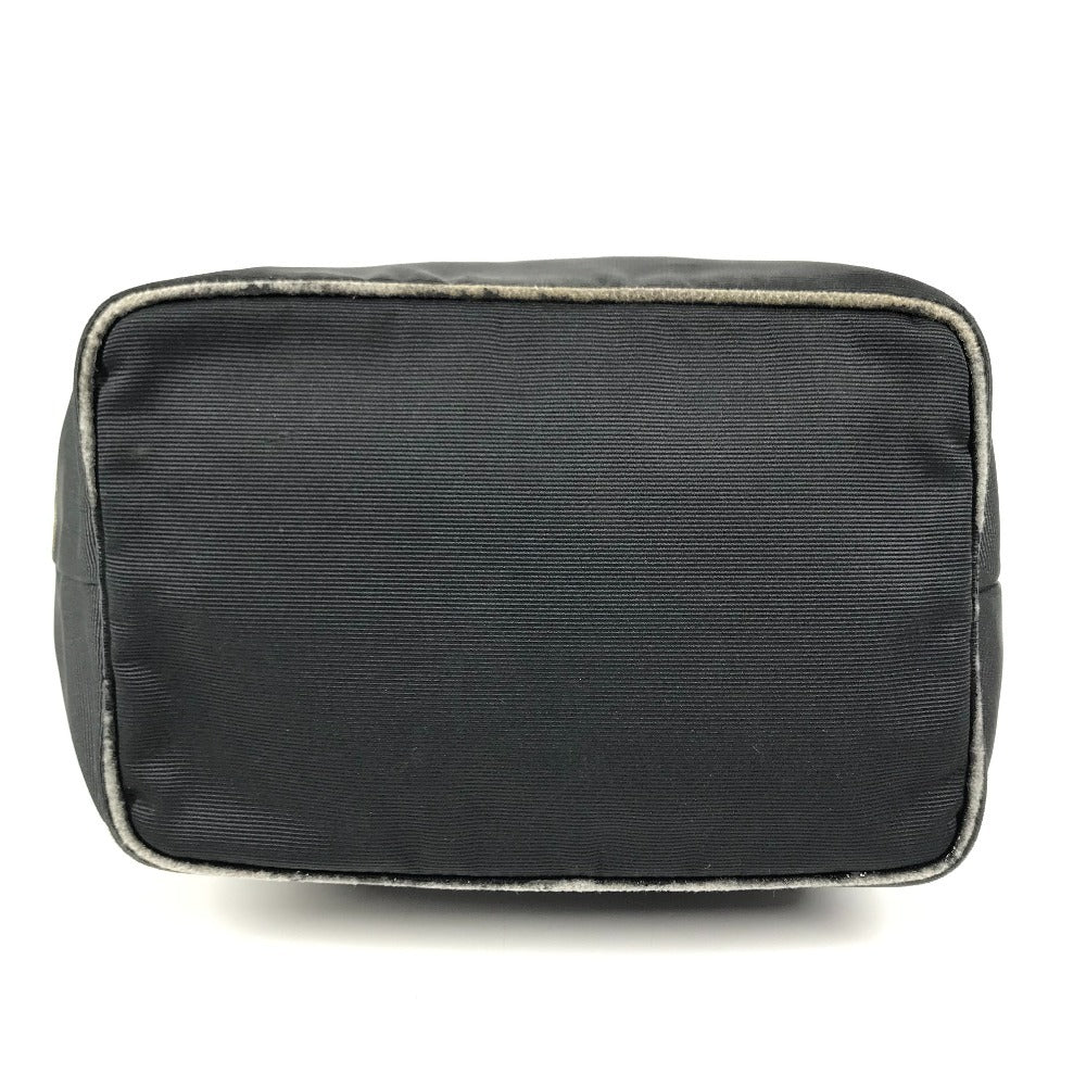FENDI vintage logo Shoulder bag, vertical tote bag Hand Bag Nylon canvas Black Used
