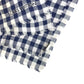 LOUIS VUITTON 不明 Damier check logo Shawl Fringe Scarf Stole/Shawl cotton blue Used