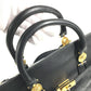 VERSACE Vintage Key Holder Included medusa logo Hand Bag Bag Travel Bag Travel Bag Duffle Bag Leather Black Used