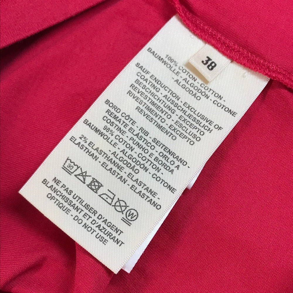 HERMES Chainpattern logo Apparel T-shirt Dress Round neck Dress cotton Red Used