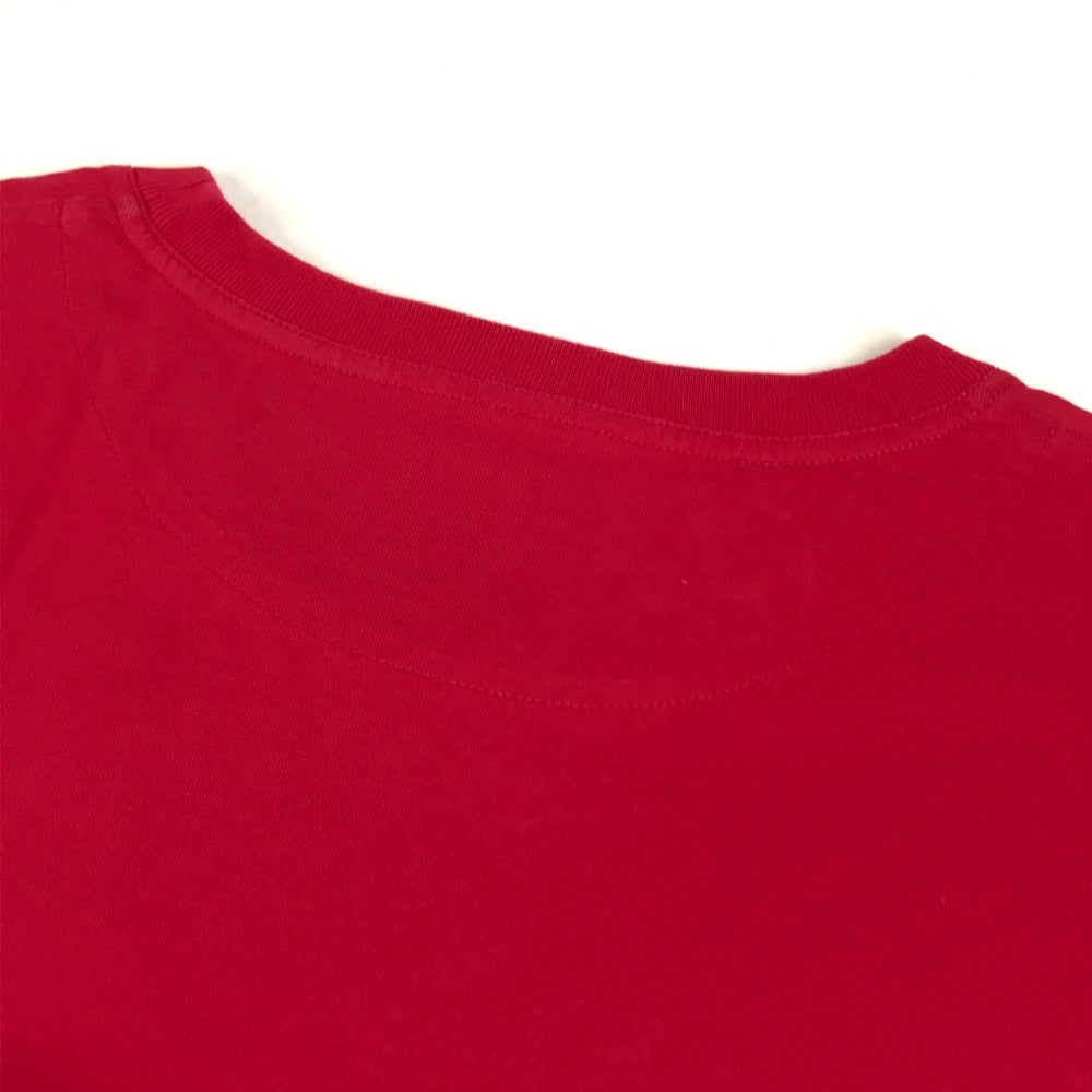 HERMES Chainpattern logo Apparel T-shirt Dress Round neck Dress cotton Red Used
