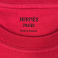 HERMES Chainpattern logo Apparel T-shirt Dress Round neck Dress cotton Red Used