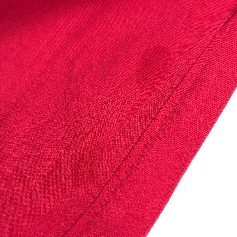 HERMES Chainpattern logo Apparel T-shirt Dress Round neck Dress cotton Red Used