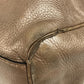 GUCCI 211944 With GG charm Bag Tote Bag shawl Shoulder Bag Leather Metallic Pink BeigeBased Used