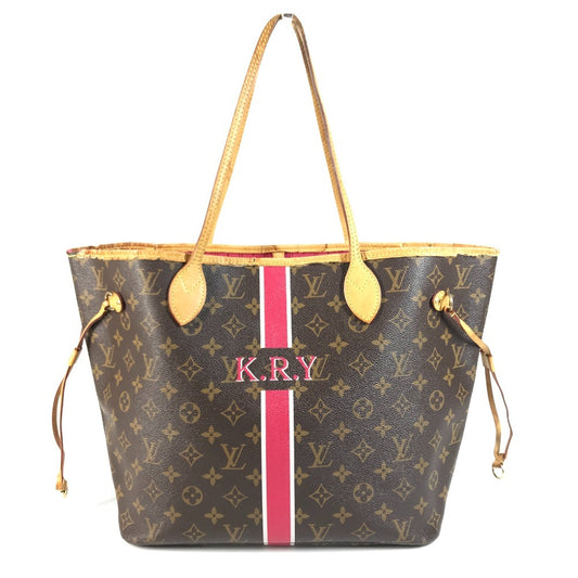 LOUIS VUITTON M41178 Monogram Neverfull MM Neverfull MM Bag Tote Bag shawl Shoulder Bag MonogramCanvas Pivoonne Brown/pink Used