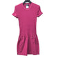 CHANEL P40365 CC CC Mark Logo Knit Short Sleeve Apparel One-piece Dress cotton / silk pink Used