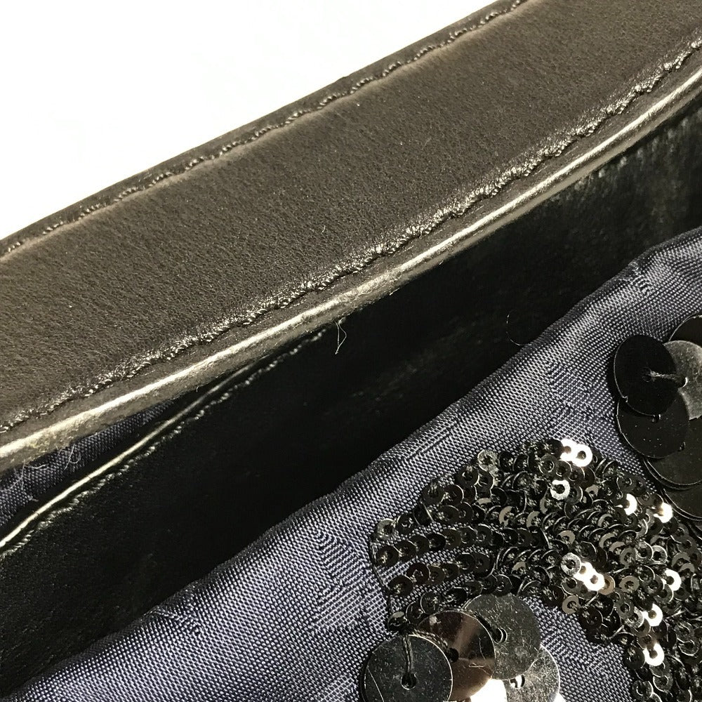 LOUIS VUITTON M94564 Monogram Satin Sequins Spotlight GM Spotlight GM Shoulder Bag Bucket Hand Bag Satin/Leather Navy/Black Used