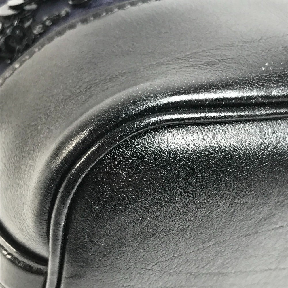LOUIS VUITTON M94564 Monogram Satin Sequins Spotlight GM Spotlight GM Shoulder Bag Bucket Hand Bag Satin/Leather Navy/Black Used