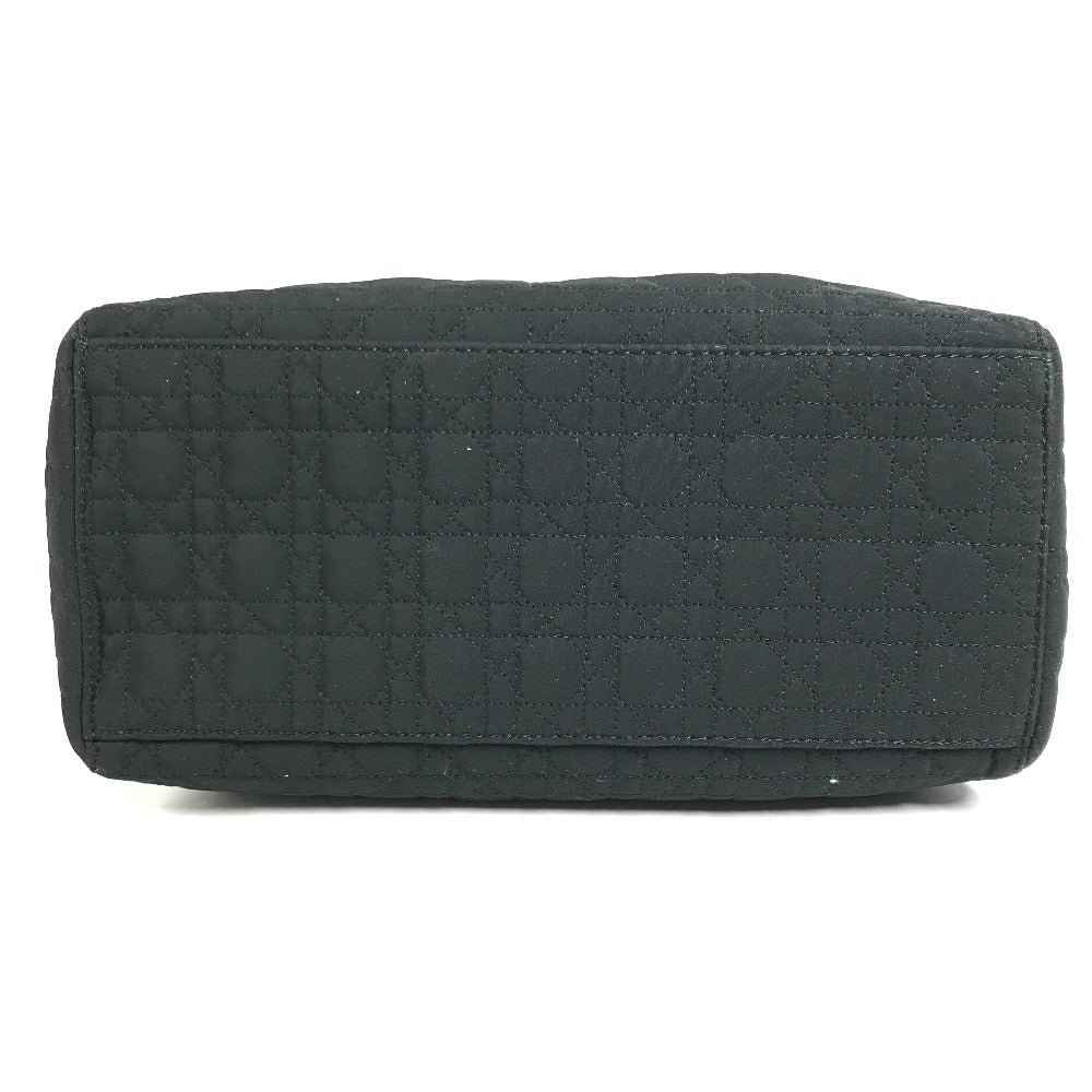 Dior Cannage Lady CHRISTIAN DIOR lady dior Handbag, bag, tote bag Hand Bag Nylon Black Used
