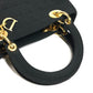 Dior Cannage Lady CHRISTIAN DIOR lady dior Handbag, bag, tote bag Hand Bag Nylon Black Used