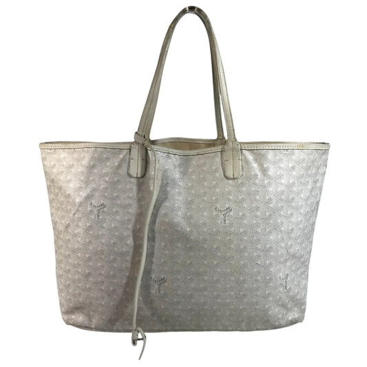 GOYARD Shoulder Saint Louis PM Saint Louis PM Logo Shoulder Bag Tote Bag PVC/Leather White Used