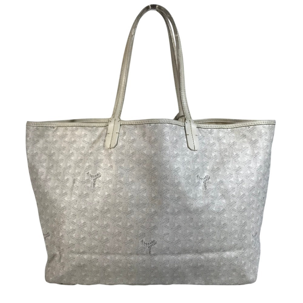 GOYARD Shoulder Saint Louis PM Saint Louis PM Logo Shoulder Bag Tote Bag PVC/Leather White Used