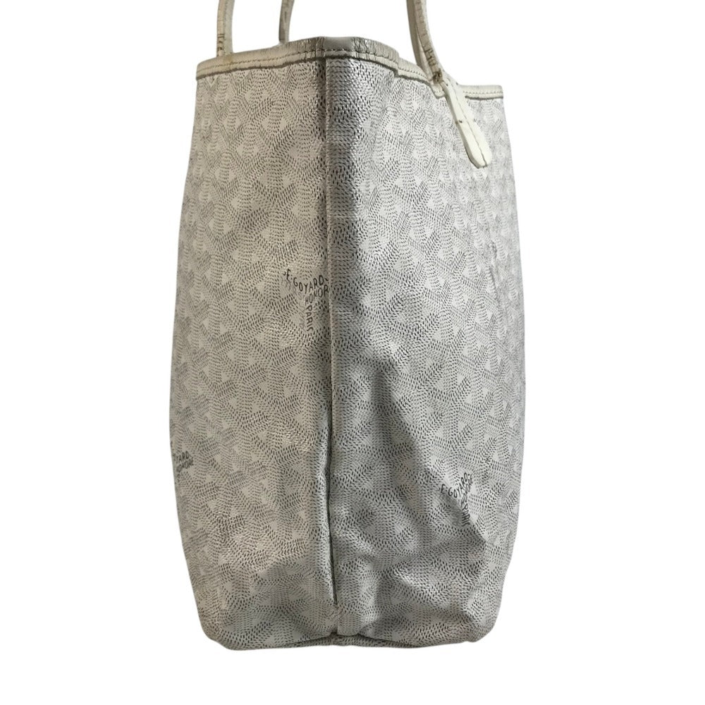 GOYARD Shoulder Saint Louis PM Saint Louis PM Logo Shoulder Bag Tote Bag PVC/Leather White Used
